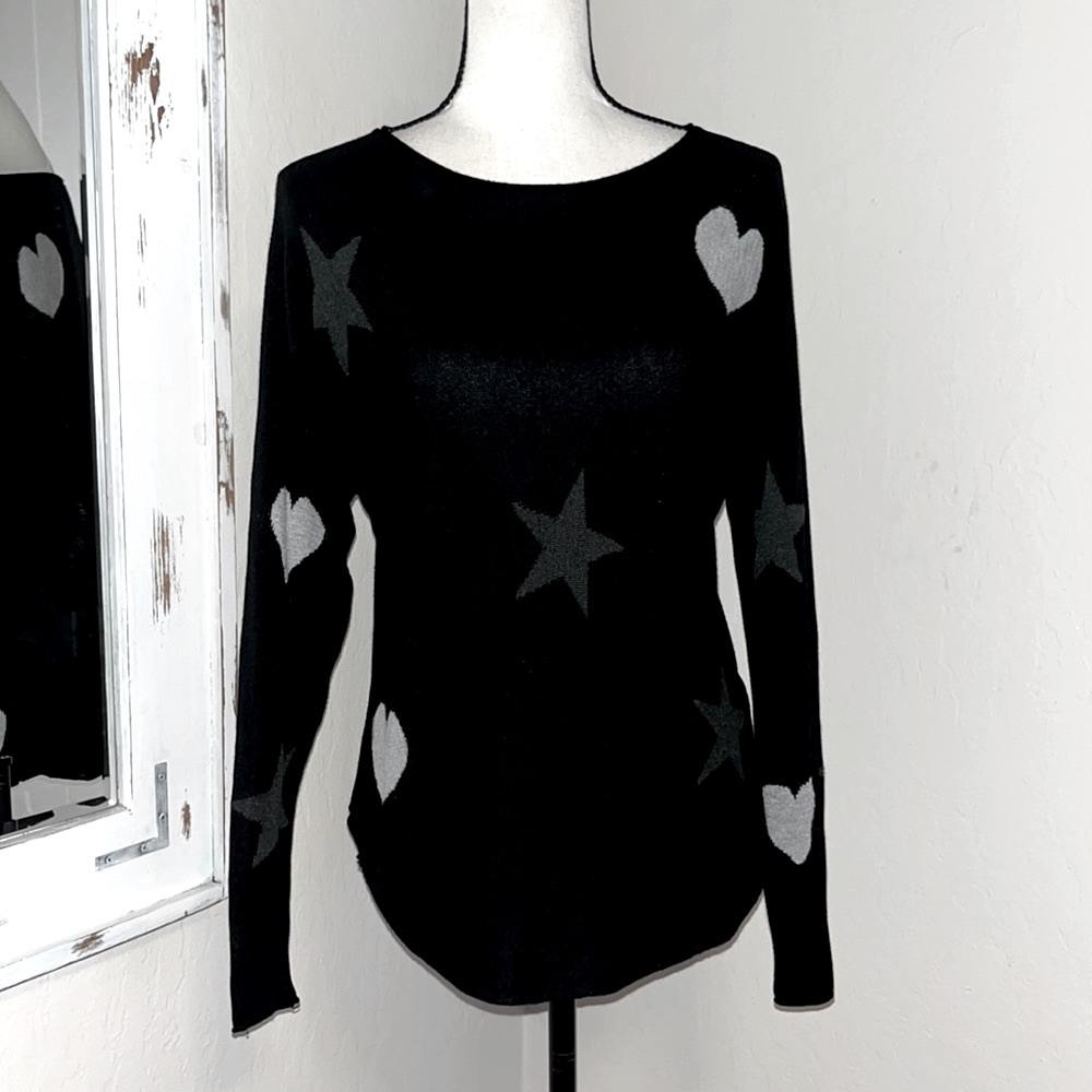 Rachel Zoe heart and star sweater